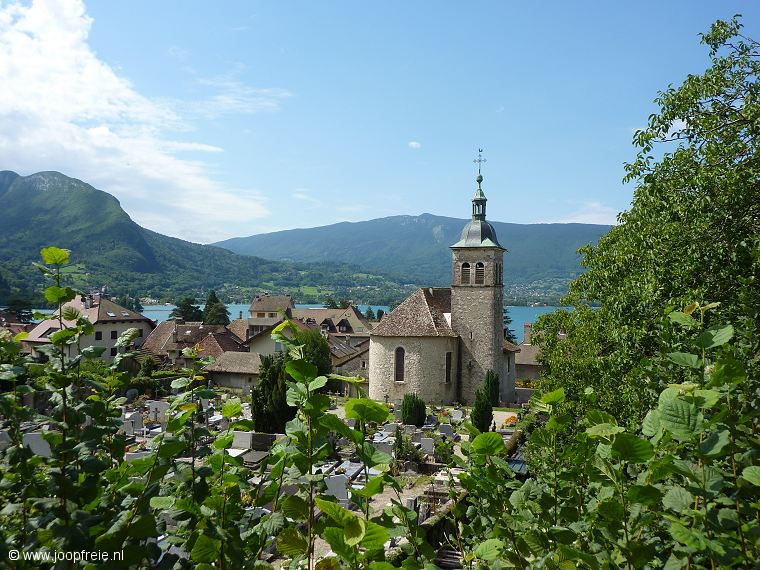 Talloires aan het meer van Annecy